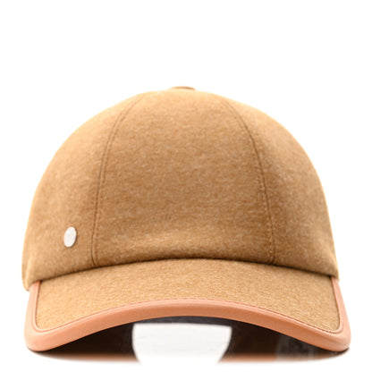 Hermes Wool Lambskin Serena Cap 56 Gold 3 of 8