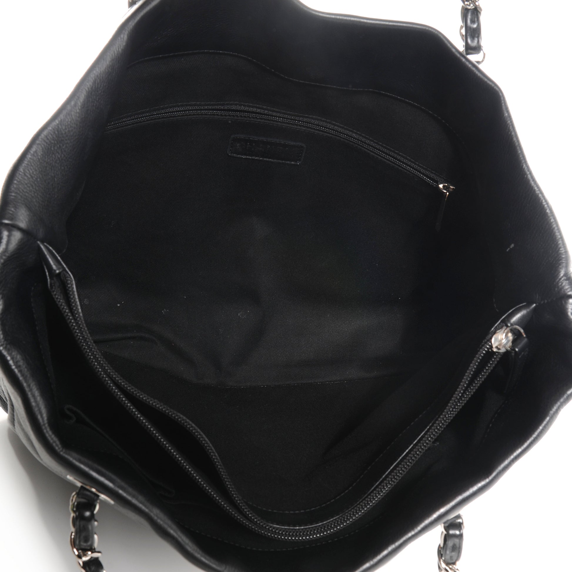 Chanel Calfskin Large Front Flap Tote Black 5 of 8