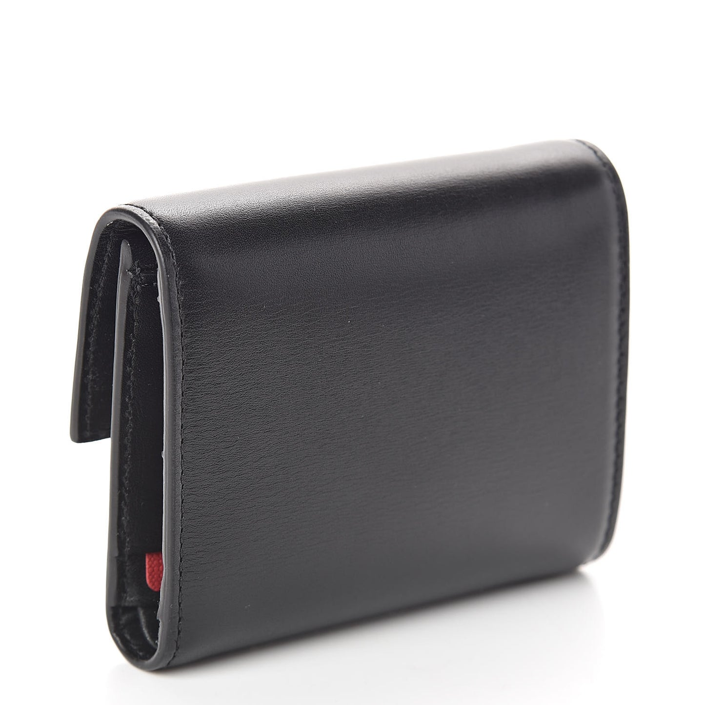 Calfskin VLogo Compact Wallet Black