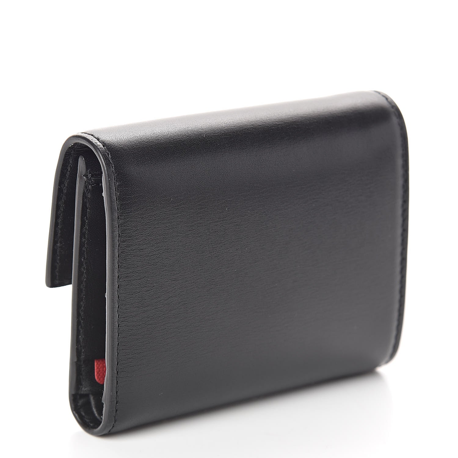 Valentino Garavani Calfskin VLogo Compact Wallet Black 3 of 7