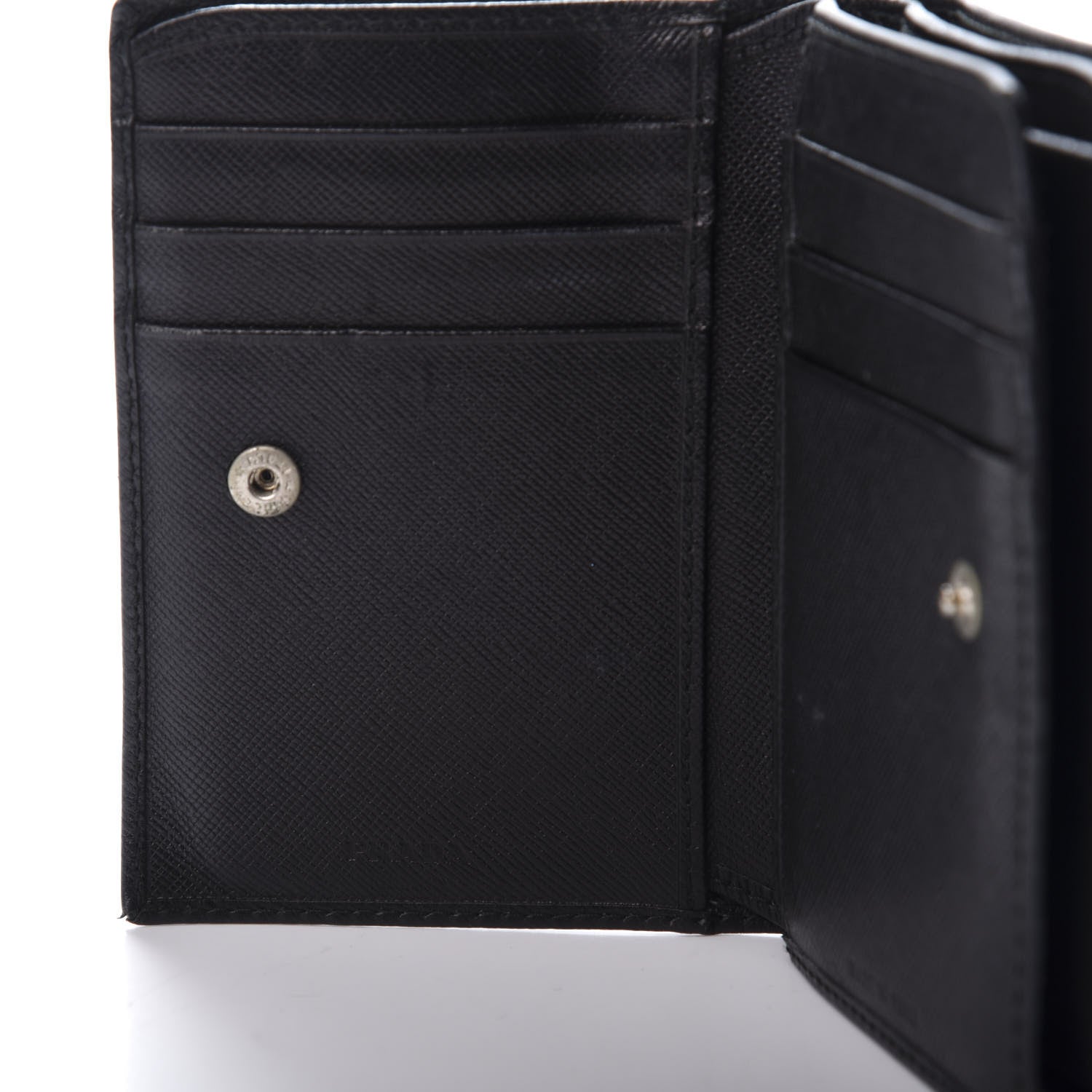 Prada Saffiano Bi-Fold Wallet Black 11 of 14