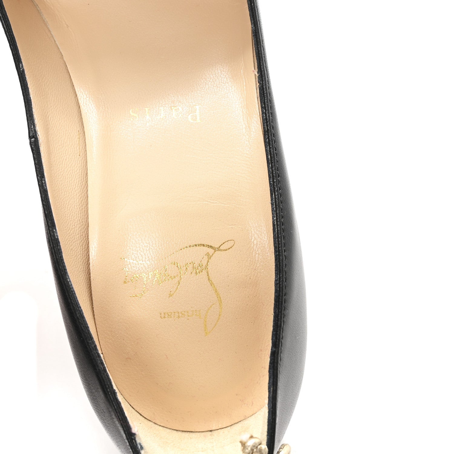 Christian Louboutin Nappa Very Gemma 100 Pumps 35 Black 8 of 9