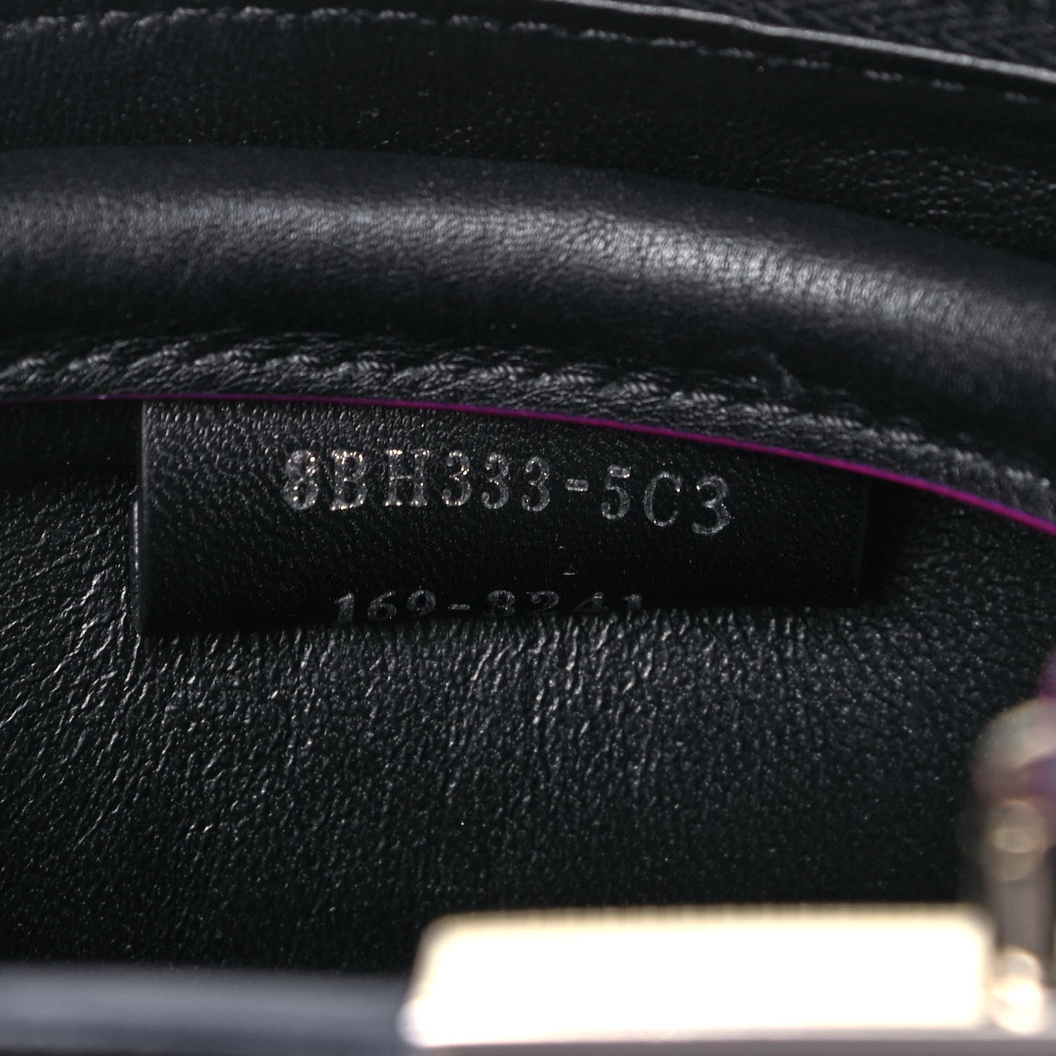 Fendi Vitello Dolce Mini 3Jours Tote Black 9 of 9