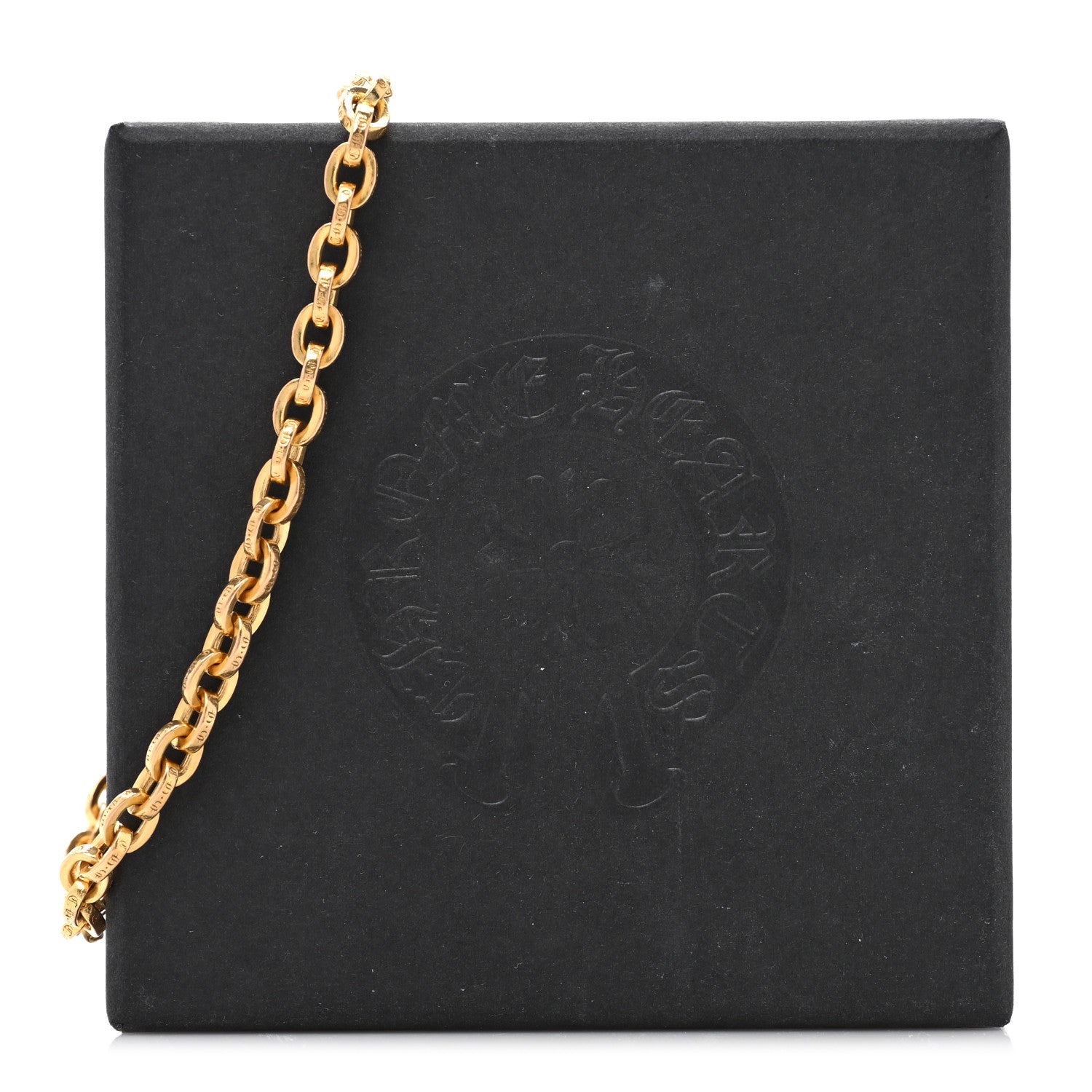 Chrome Hearts 22K Yellow Gold Paperclip Bracelet 4 of 4