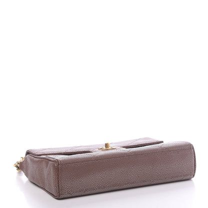 Chanel Metallic Caviar Quilted Medium Single Flap Brown 4 of 12