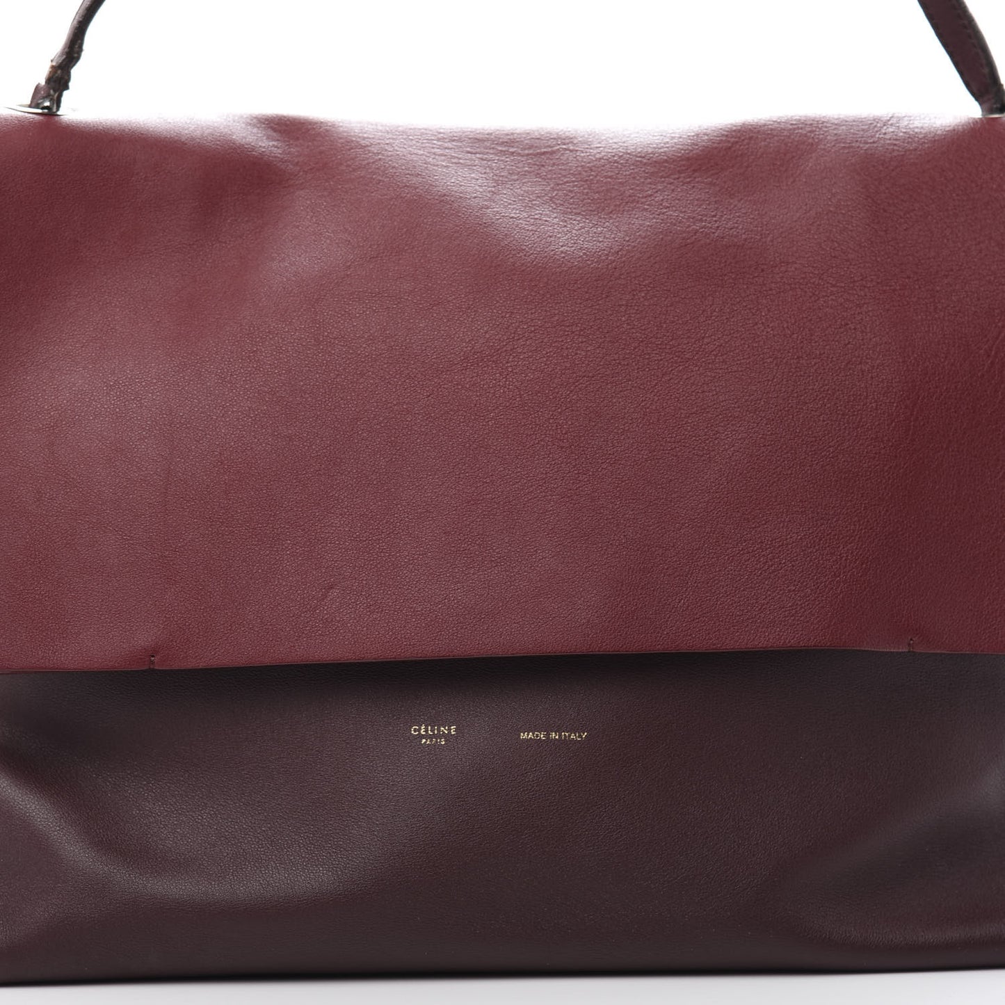 Calfskin Suede All Soft Shoulder Bag Burgundy