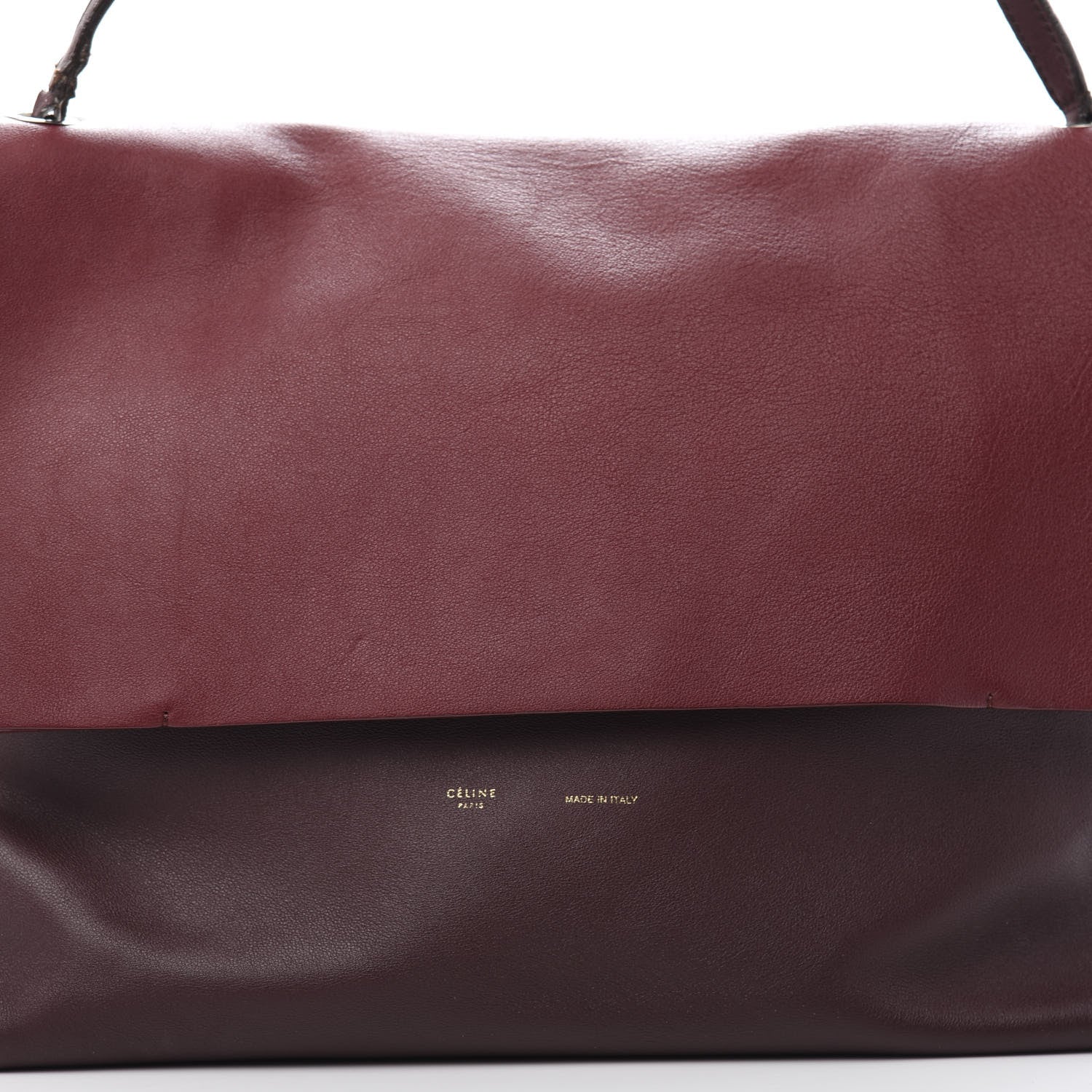 Celine Calfskin Suede All Soft Shoulder Bag Burgundy 17 of 17