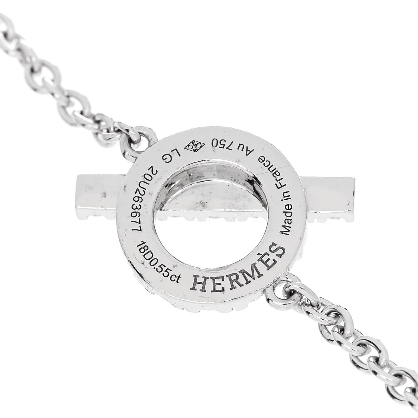 18K White Gold Diamond Finesse Bracelet LG
