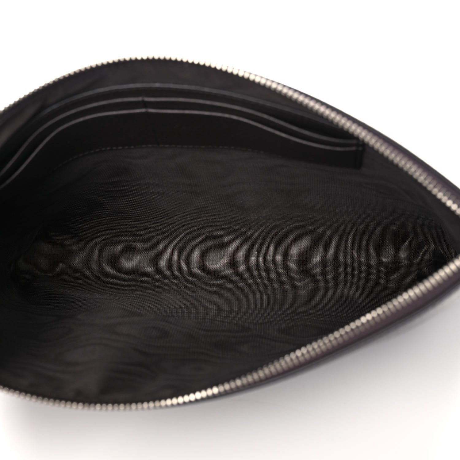 Gucci Grained Calfskin Zip Wristlet Pouch Brown 7 of 11
