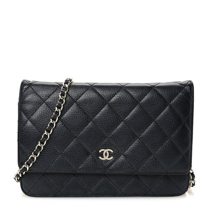 Chanel Caviar Quilted Wallet on Chain WOC Black 1 of 12