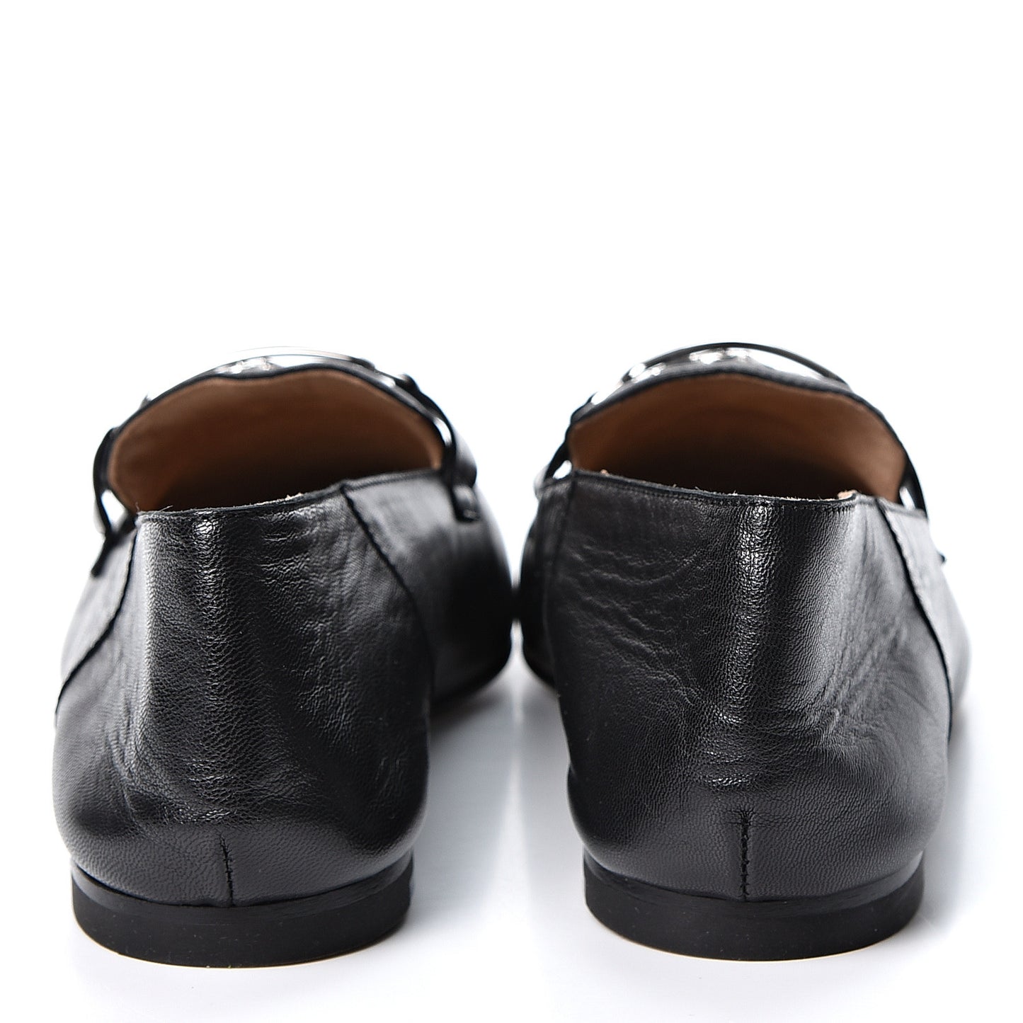 Goatskin Womens Time Loafers 36 Black