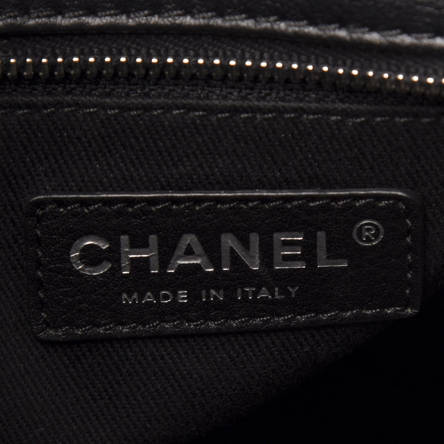 Chanel Calfskin Quilted In The Business North South Tote Black 8 of 9