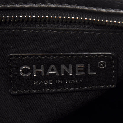 Chanel Calfskin Quilted In The Business North South Tote Black 8 of 9