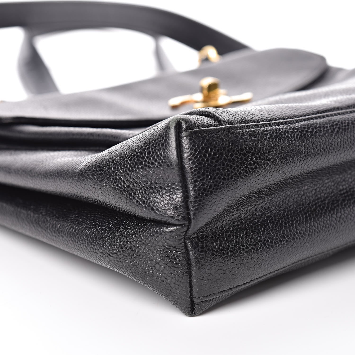Chanel Caviar Flap Shoulder Bag Black 9 of 10