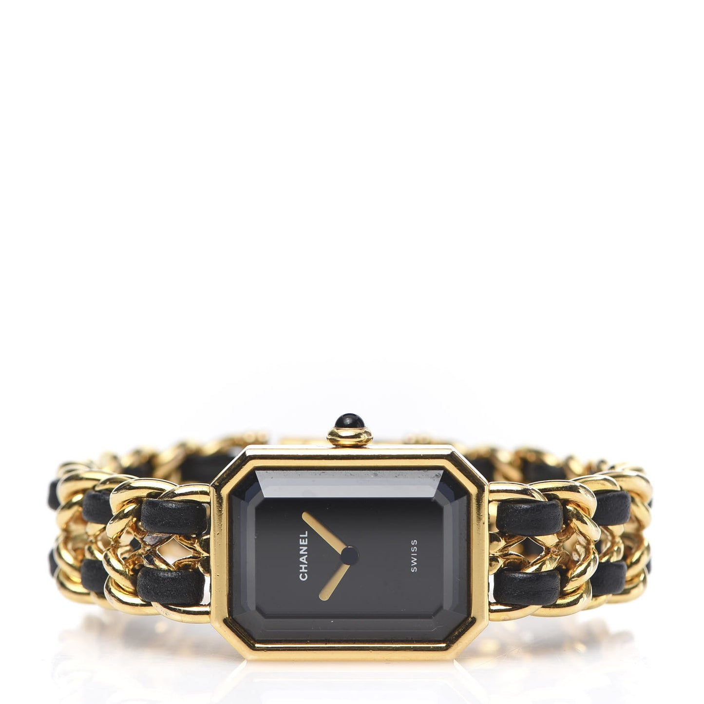 Stainless Steel Lambskin 20mm Chain Premiere Quartz Watch Gold M