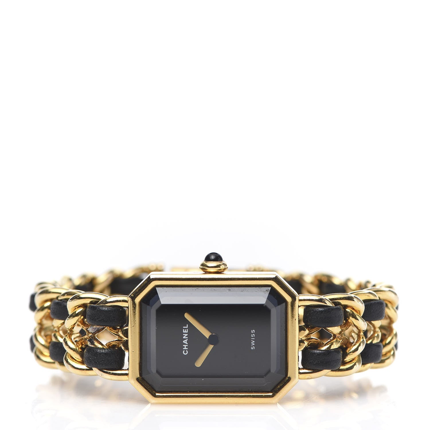 Chanel Stainless Steel Lambskin 20mm Chain Premiere Quartz Watch Gold M 3 of 6