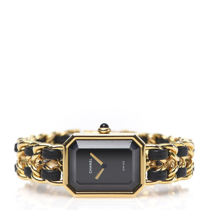 Chanel Stainless Steel Lambskin 20mm Chain Premiere Quartz Watch Gold M 3 of 6