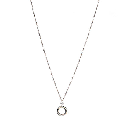 Cartier 18K Pink Yellow White Gold Diamond Trinity Pendant Necklace 1 of 7