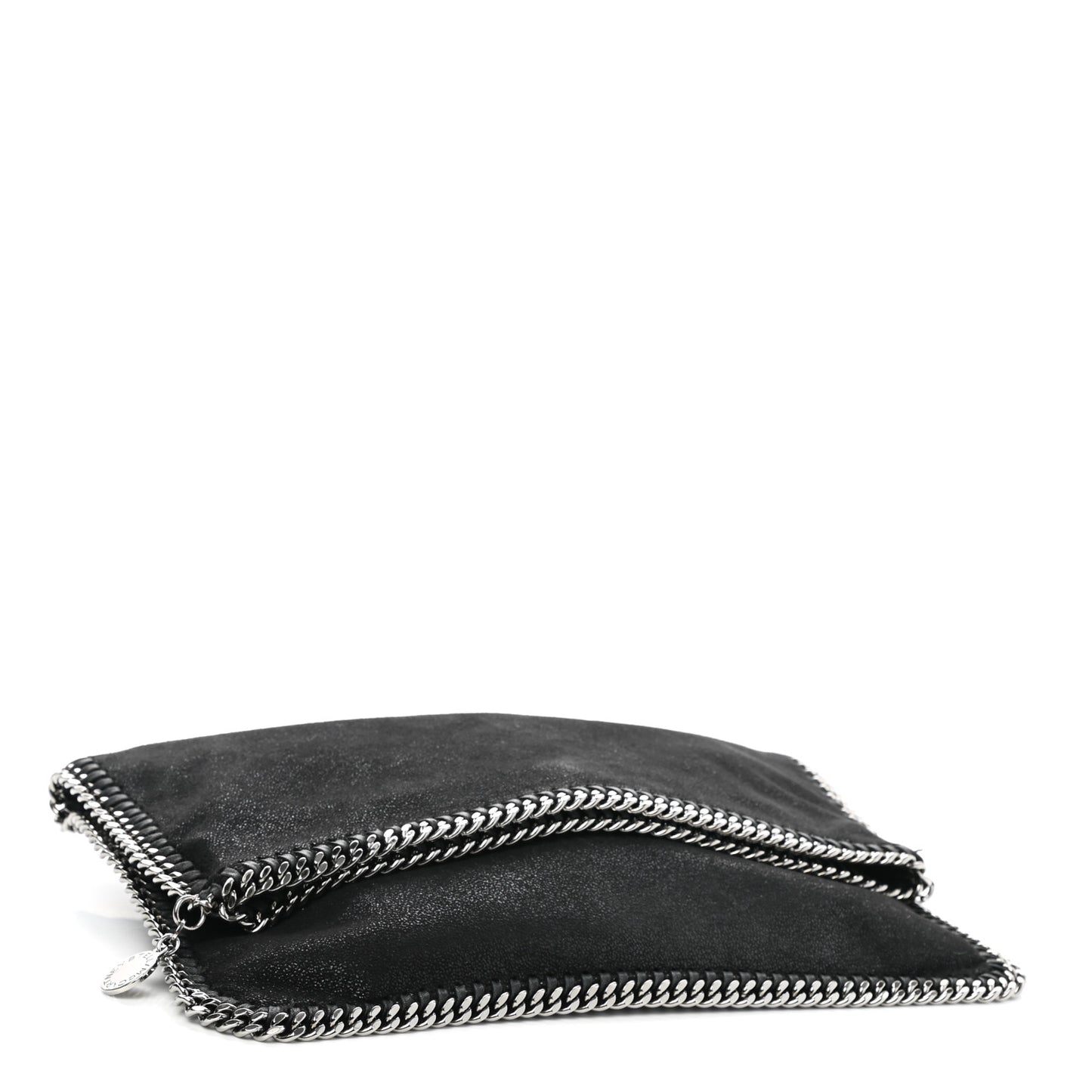 Shaggy Deer Falabella Fold Over Clutch Black