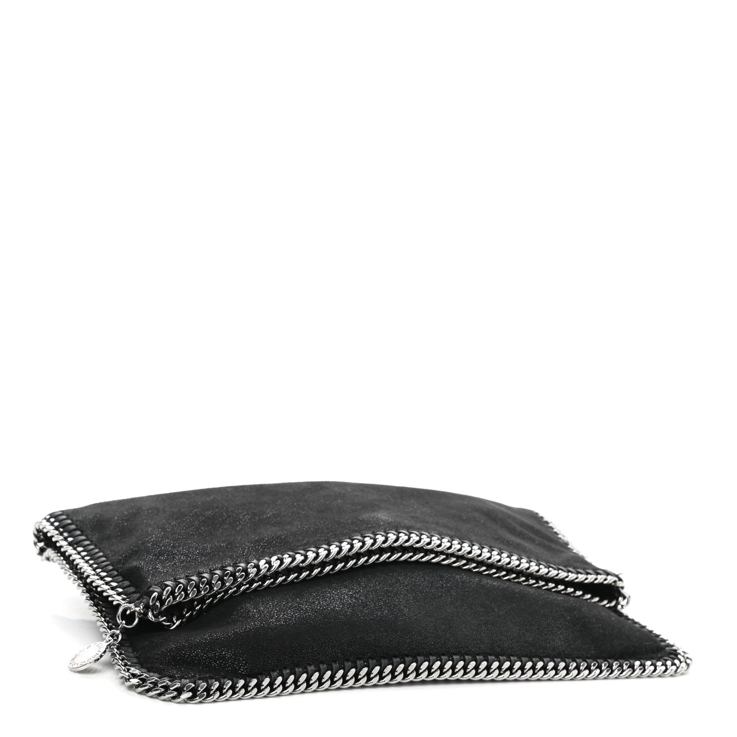 Stella McCartney Shaggy Deer Falabella Fold Over Clutch Black 4 of 9