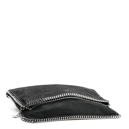 Stella McCartney Shaggy Deer Falabella Fold Over Clutch Black 4 of 9