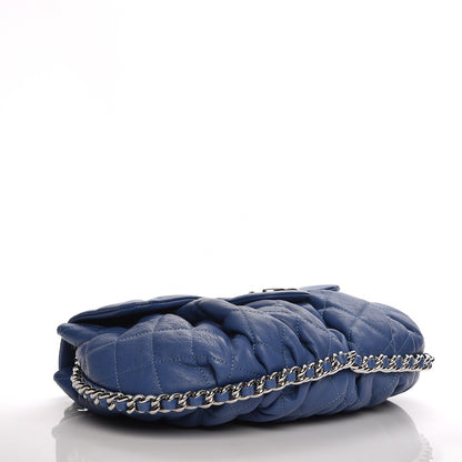 Chanel Washed Lambskin Chain Around Medium Messenger Blue 4 of 7