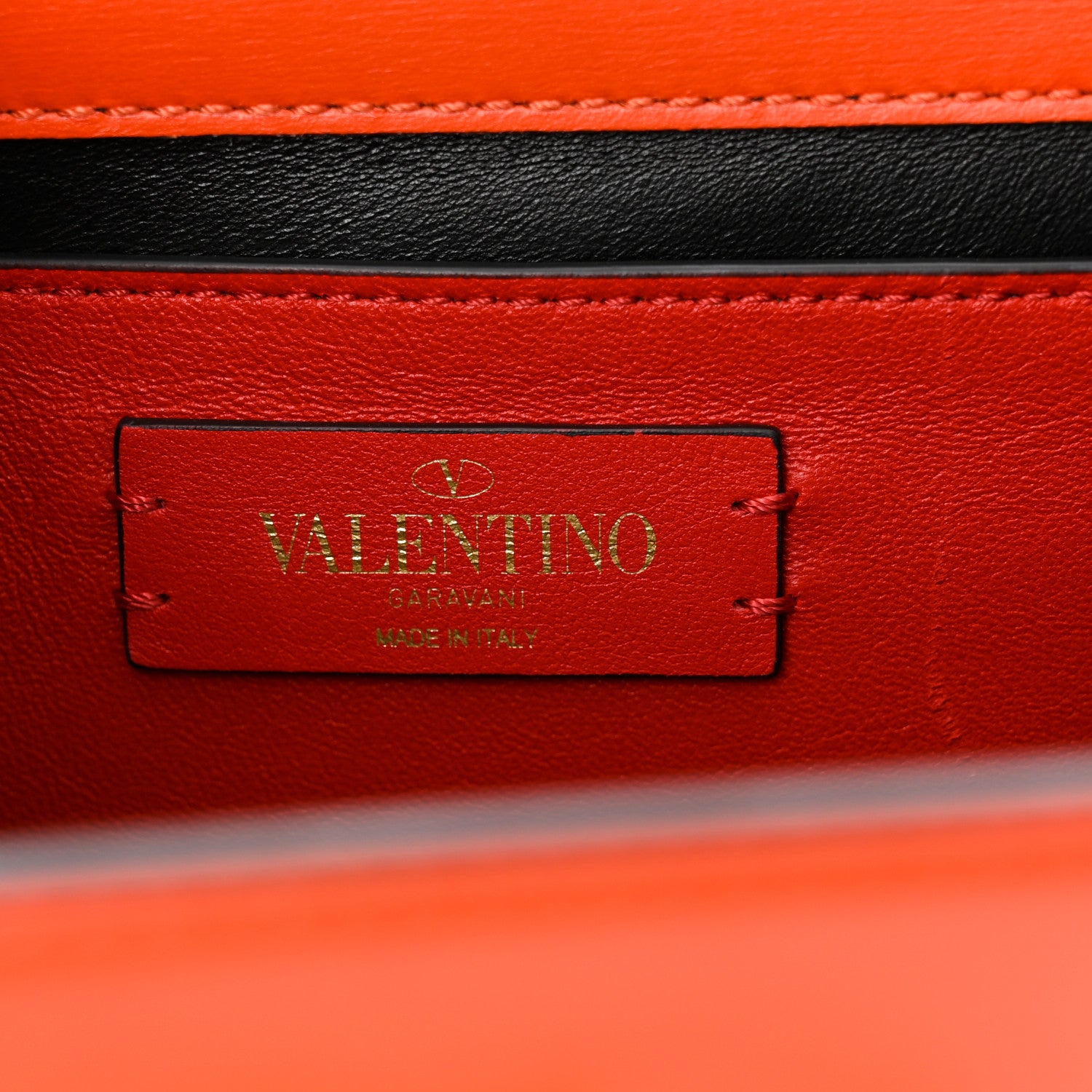 Valentino Garavani Smooth Calfskin Small VSling Shoulder Bag Orange 6 of 10