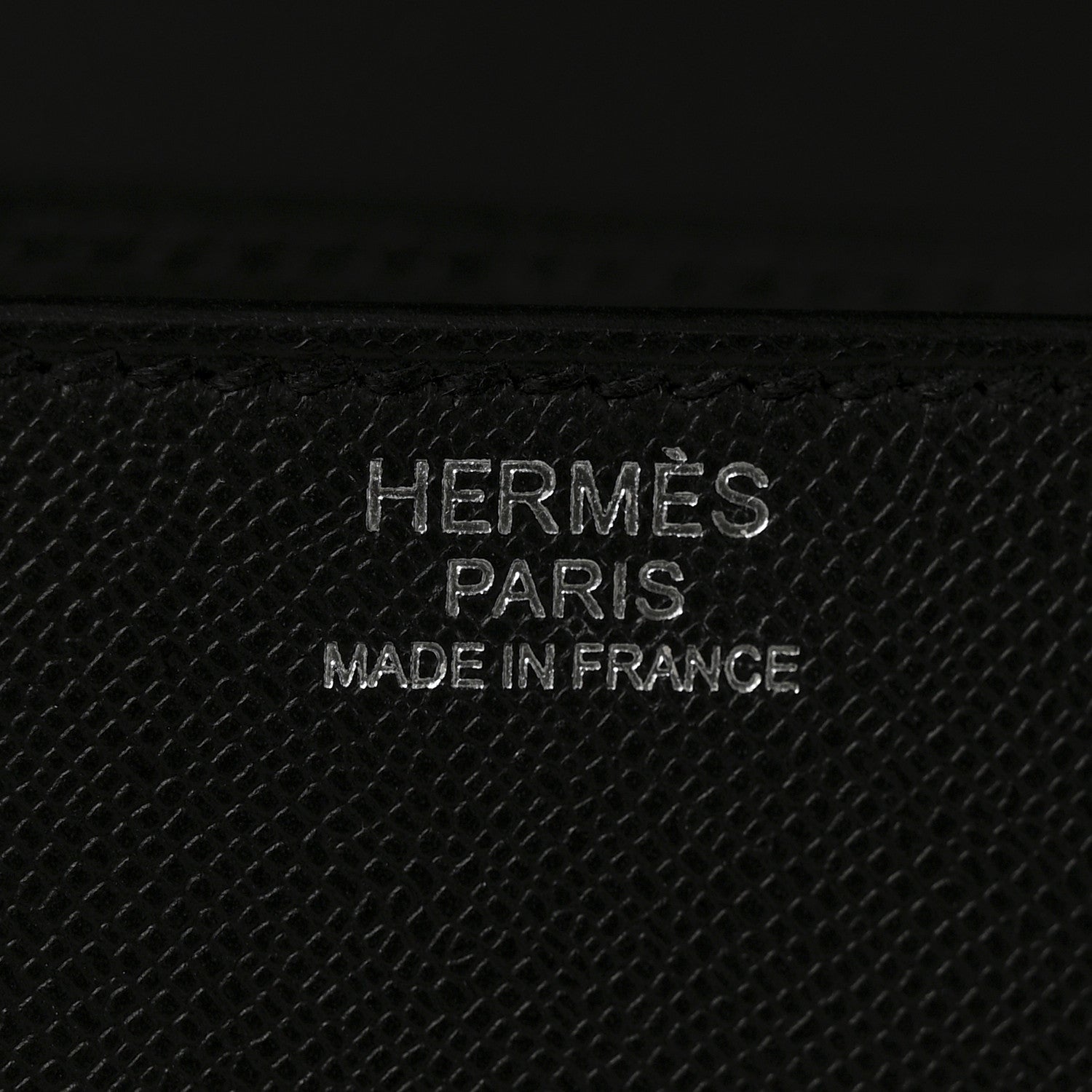 Hermes Grained Monsieur Mosaique Au 24-21 Black 7 of 16