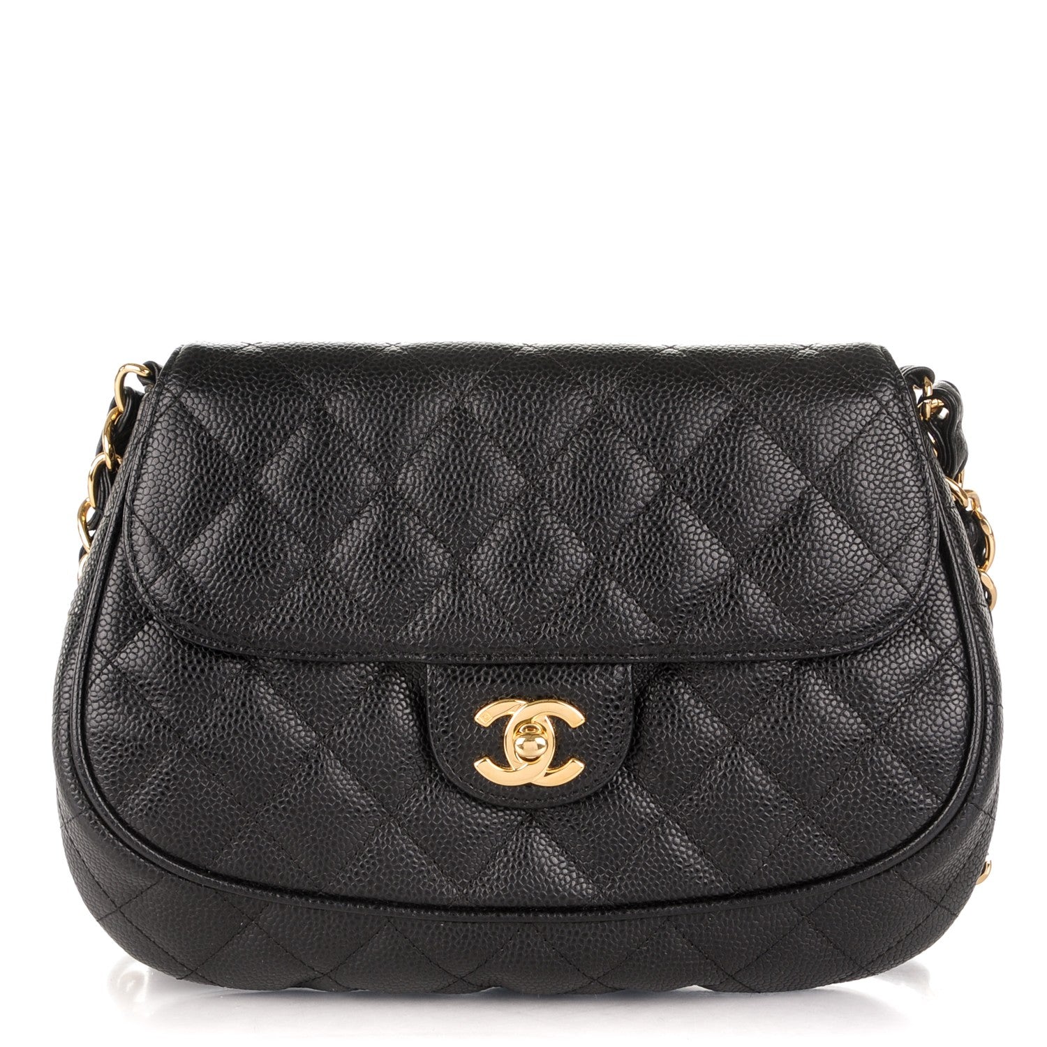 Chanel Caviar Quilted Flap Shoulder Bag Black 1 of 7