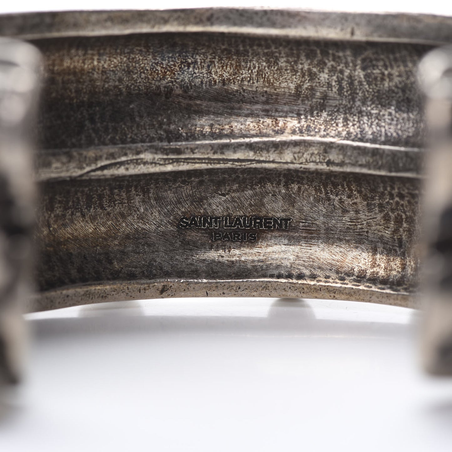 Brass Marrakech Bell Cuff Bracelet Argent Oxyde