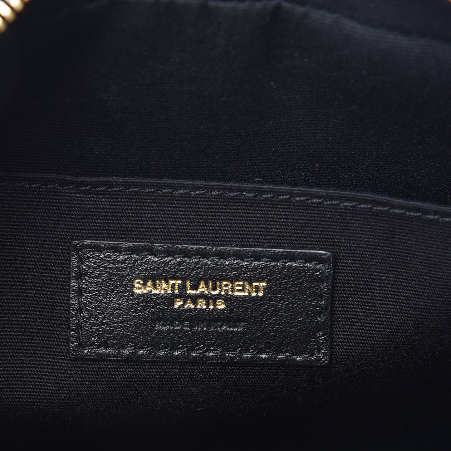 Calfskin Matelasse Monogram Lou Camera Bag Black