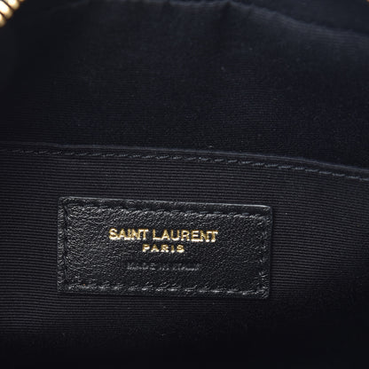 Saint Laurent Calfskin Matelasse Monogram Lou Camera Bag Black 6 of 10