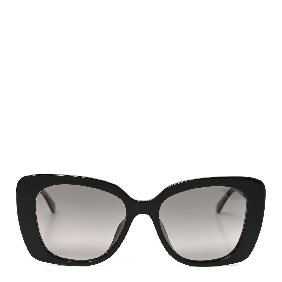 Acetate Polarized Rectangle Sunglasses 5504A Black