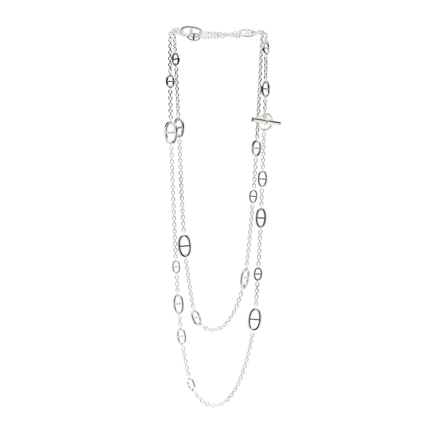 Hermes Sterling Silver Farandole Necklace 160 3 of 5