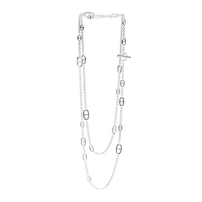 Hermes Sterling Silver Farandole Necklace 160 3 of 5