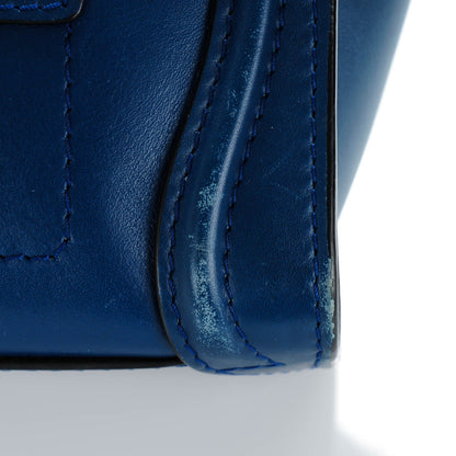 Celine Smooth Calfskin Nano Luggage Ocean Blue 10 of 12