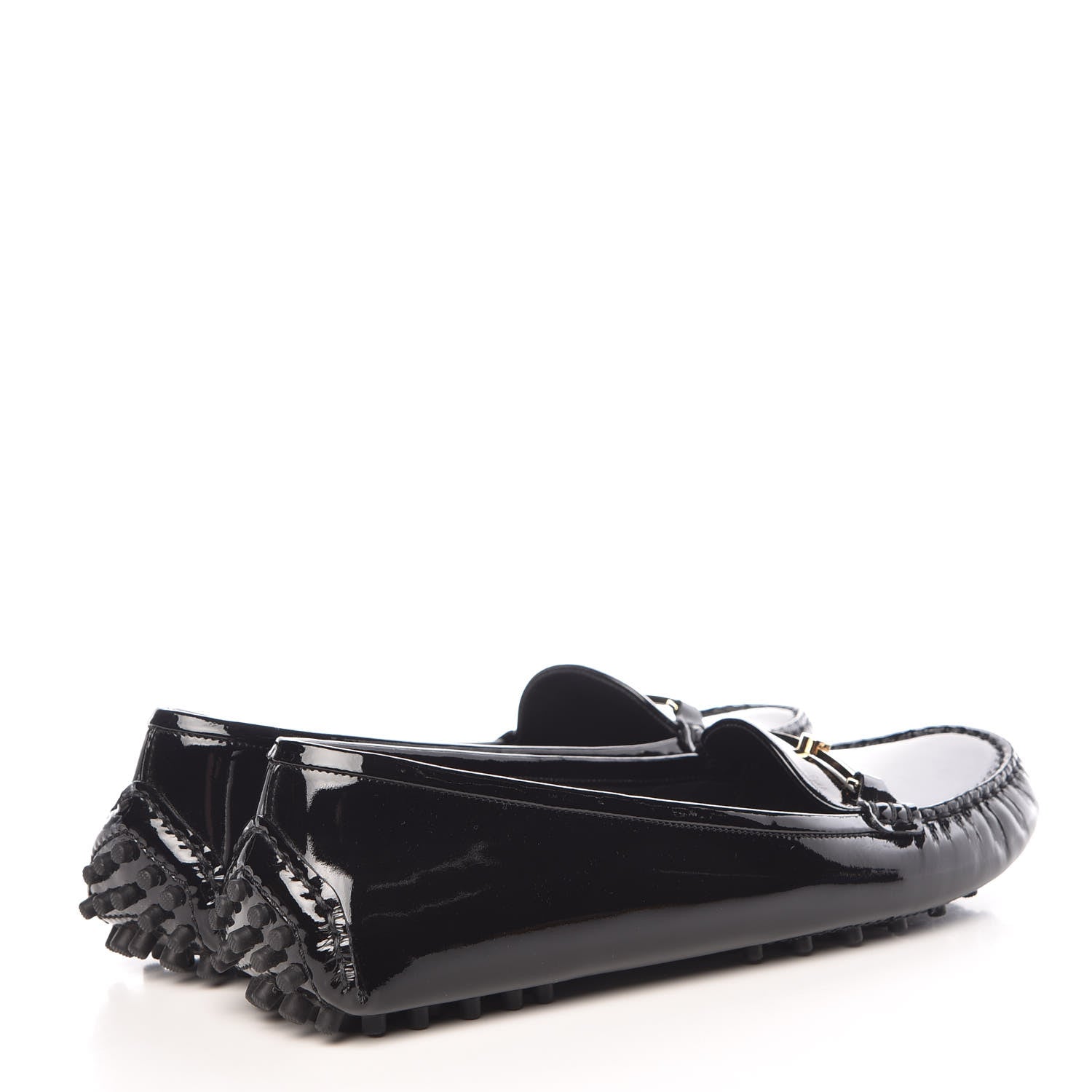 Louis Vuitton Patent Calfskin Farewell Flat Loafer 40 Black 4 of 8