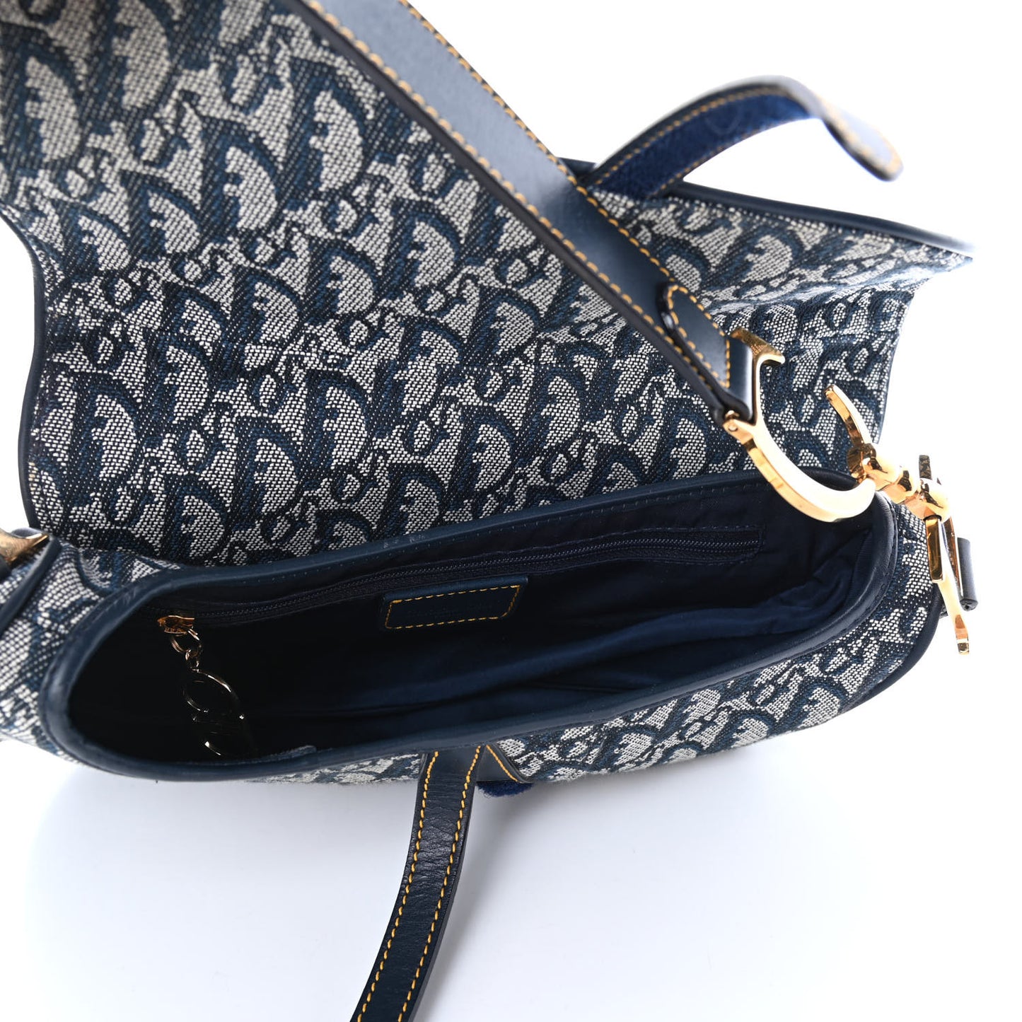 Monogram Saddle Bag Blue
