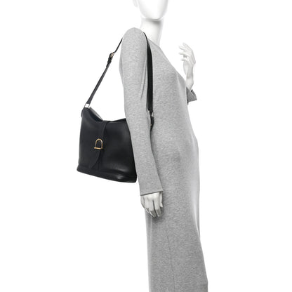 Celine Soft Grained Calfskin Medium Bucket Bag Black 2 of 13