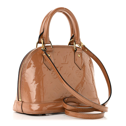 Louis Vuitton Vernis Alma BB Rose Velours 3 of 9