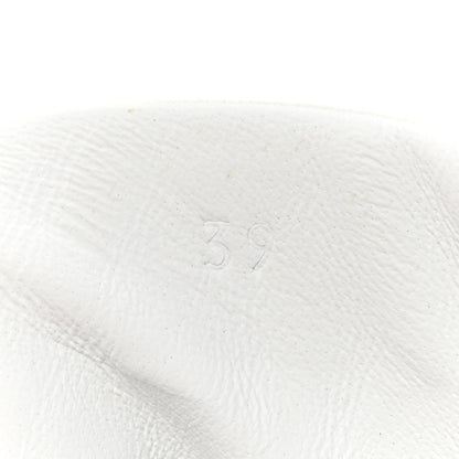Hermes Goatskin Suede Hip-Hop High Top Sneakers 39 White 8 of 9