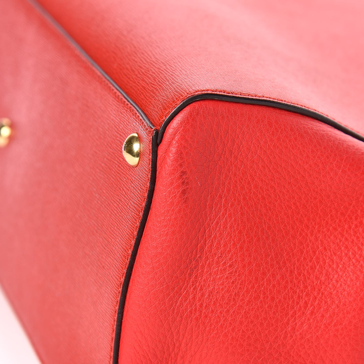 Vitello Elite Flamingo Regular 2Jours Tote Rosso Fiamma