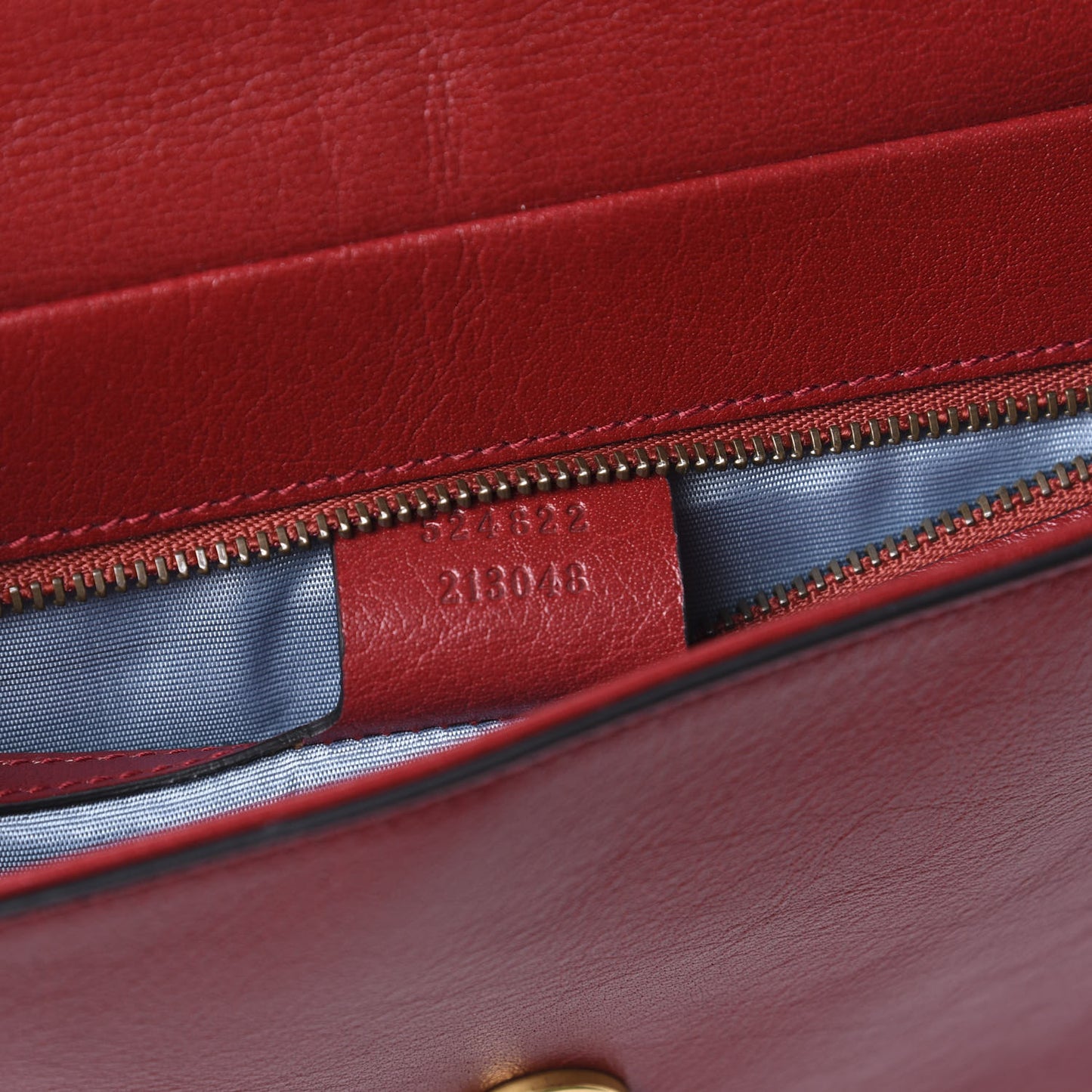 Calfskin Diagonal GG Medium Thiara Double Envelope Shoulder Bag Black Red