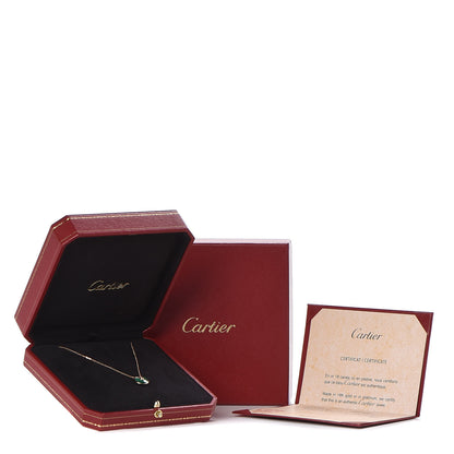Cartier 18K Pink Gold Diamond Malachite XS Amulette de Cartier Pendant Necklace 7 of 7