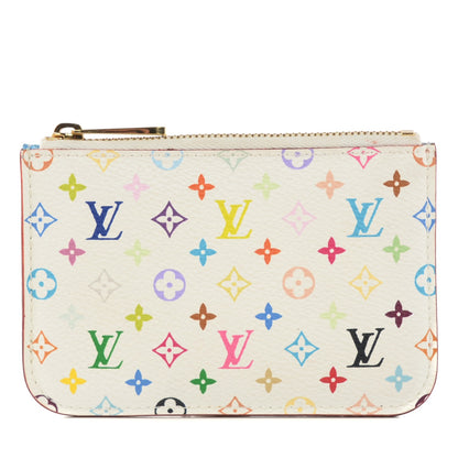 Louis Vuitton Monogram Multicolor Key Pouch White Anie 1 of 7