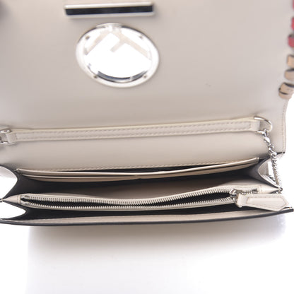 Fendi Vitello Liberty F is Fendi Whipstitch Bow Wallet On Chain Camelia Multicolor 5 of 13