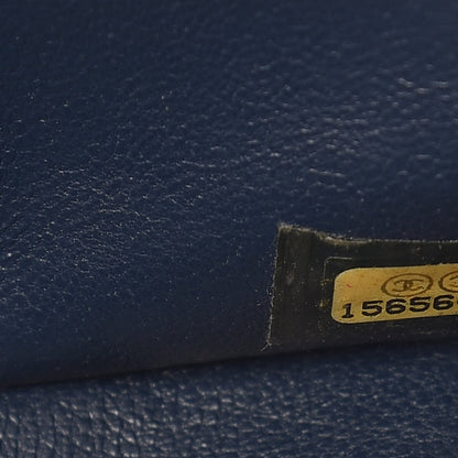 Chanel Caviar Quilted Jumbo Double Flap Navy 7 of 12