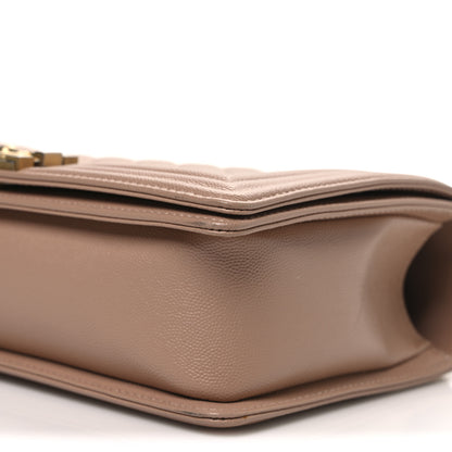 Chanel Caviar Quilted New Medium Boy Flap Beige 10 of 10