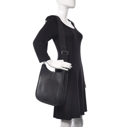 Hermes Taurillon Clemence Evelyne III PM Black 2 of 11