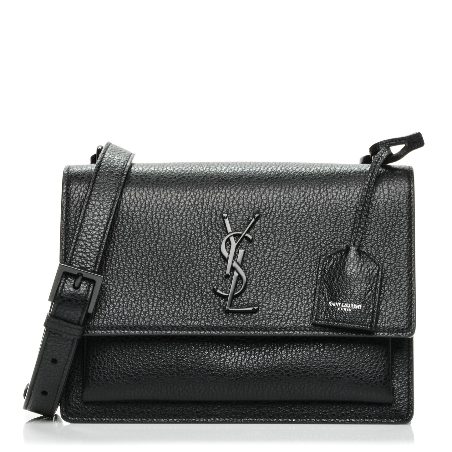 Grained Calfskin Medium Monogram Sunset Black